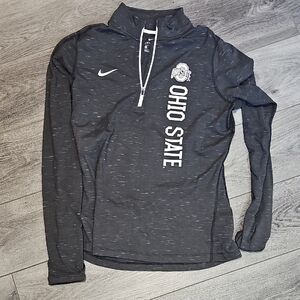 Nike Dark Gray Ohio State Quarter-Zip Pullover